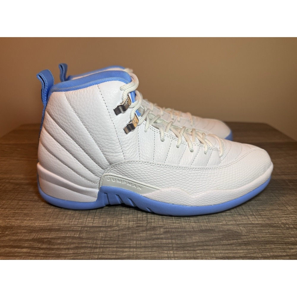 Air Jordan 12 Retro University Blue White Men Basketball Shoes CT8013-112 Size 8 - Picture 2 of 7